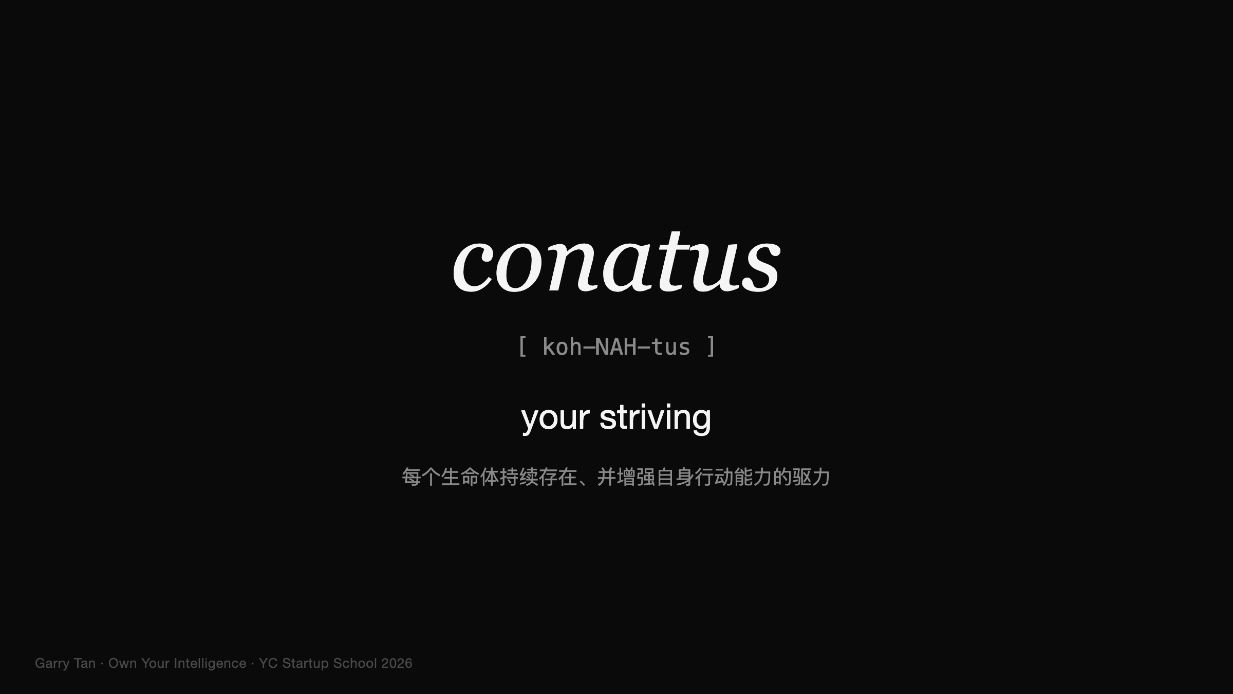 conatus:你的 striving